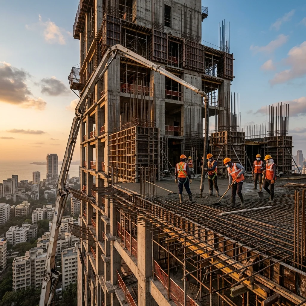 High-rise RCC execution by G Construction